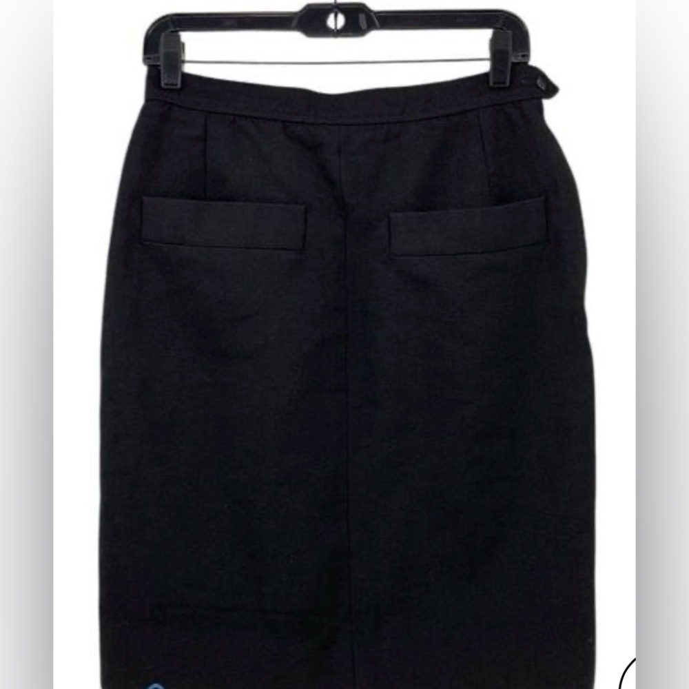Saint Laurent Classic Black Pencil Skirt